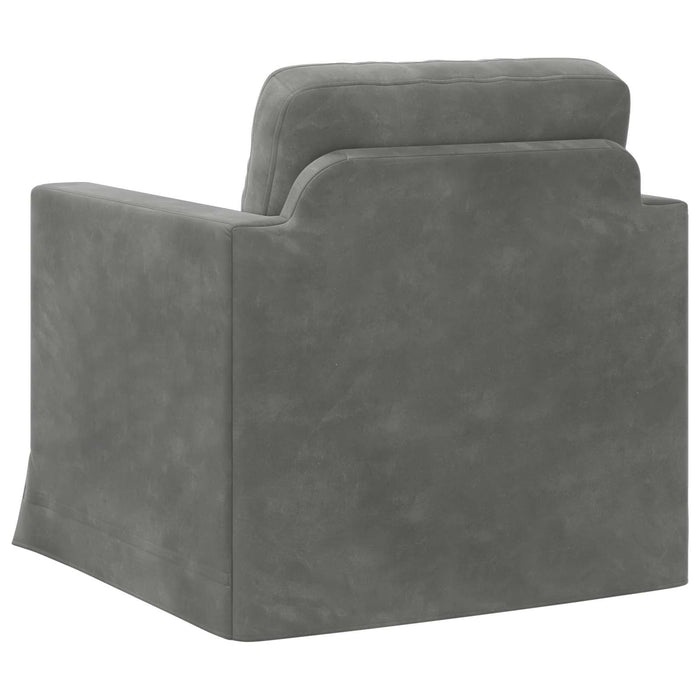 Canapea Gri închis 78 x 78 x 80 cm Catifea - WALTI WALTI