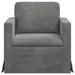 Canapea Gri închis 78 x 78 x 80 cm Catifea - WALTI WALTI