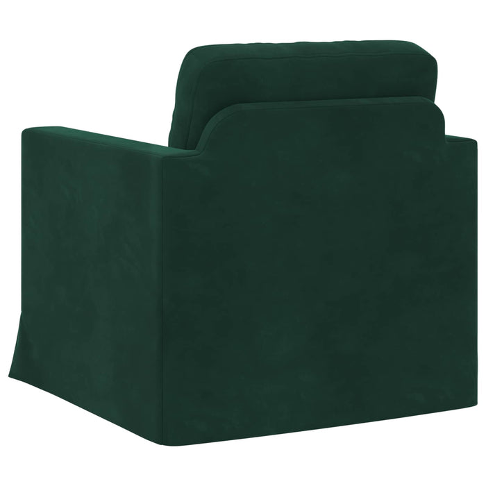 Canapea Verde închis 78 x 78 x 80 cm Catifea - WALTI WALTI