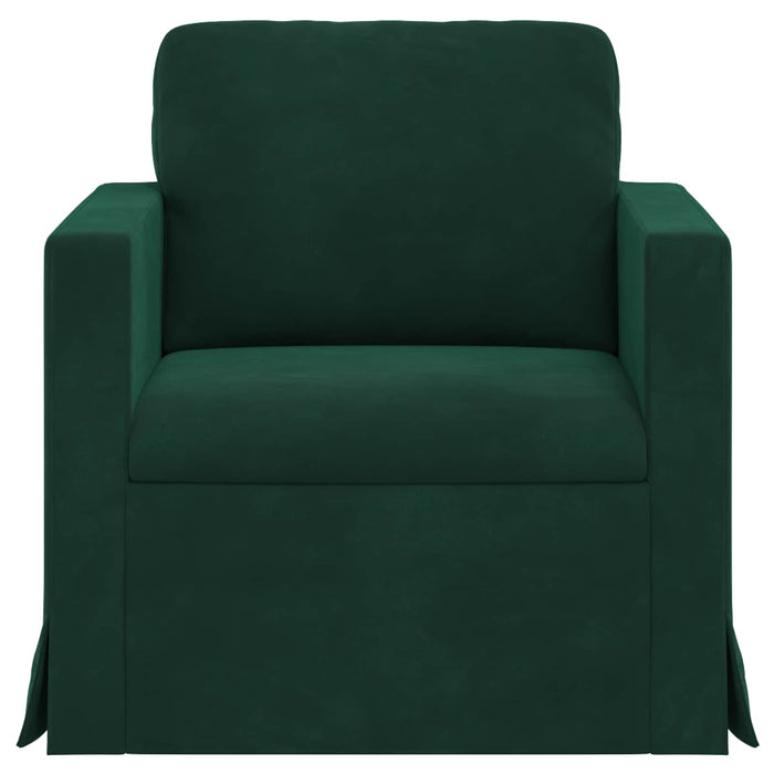 Canapea Verde închis 78 x 78 x 80 cm Catifea - WALTI WALTI