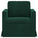 Canapea Verde închis 78 x 78 x 80 cm Catifea - WALTI WALTI