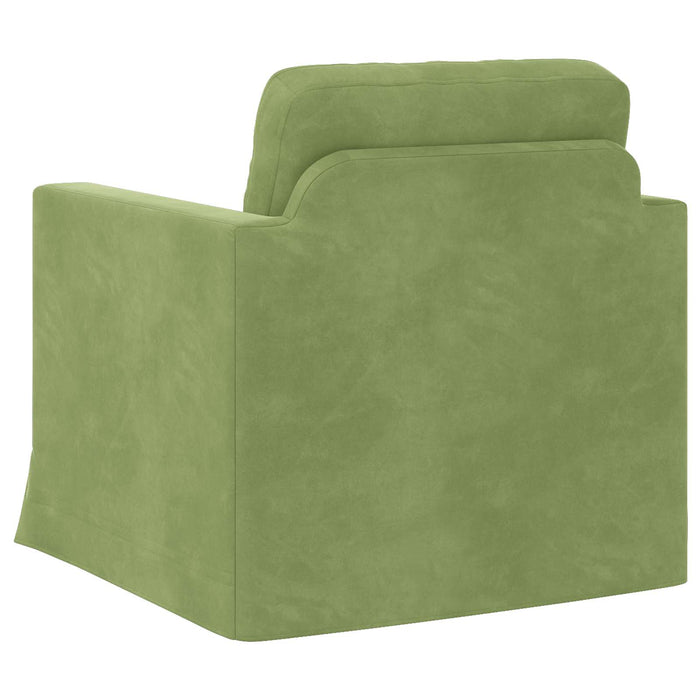 Canapea Verde deschis 78 x 78 x 80 cm Catifea - WALTI WALTI