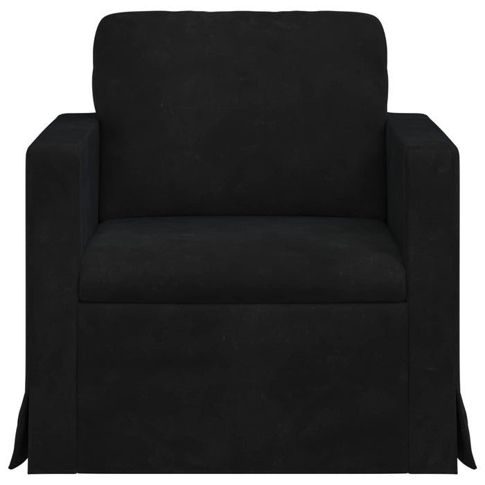 Canapea Negru 78 x 78 x 80 cm Catifea - WALTI WALTI