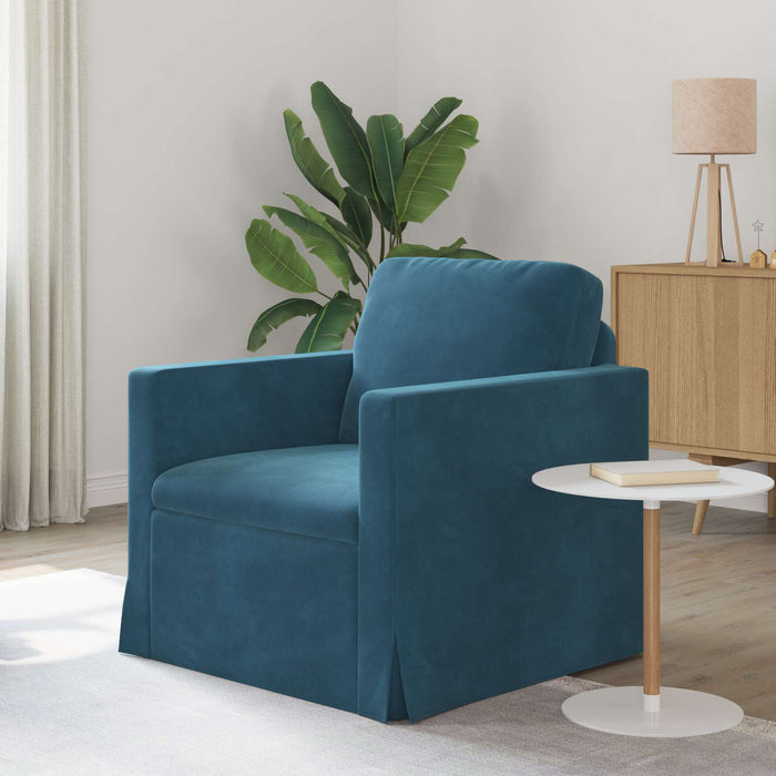 Canapea albastru 78 x 78 x 80 cm Catifea - WALTI WALTI