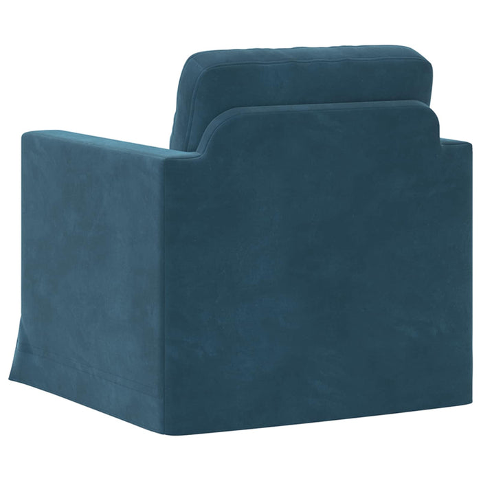 Canapea albastru 78 x 78 x 80 cm Catifea - WALTI WALTI