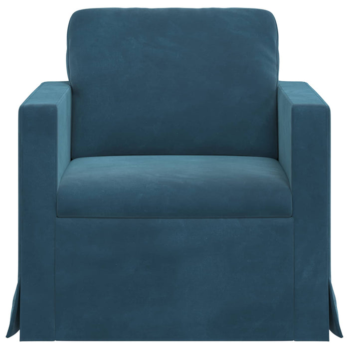 Canapea albastru 78 x 78 x 80 cm Catifea - WALTI WALTI