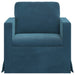 Canapea albastru 78 x 78 x 80 cm Catifea - WALTI WALTI