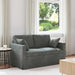 Canapea Gri închis 138 x 78 x 80 cm Catifea - WALTI WALTI