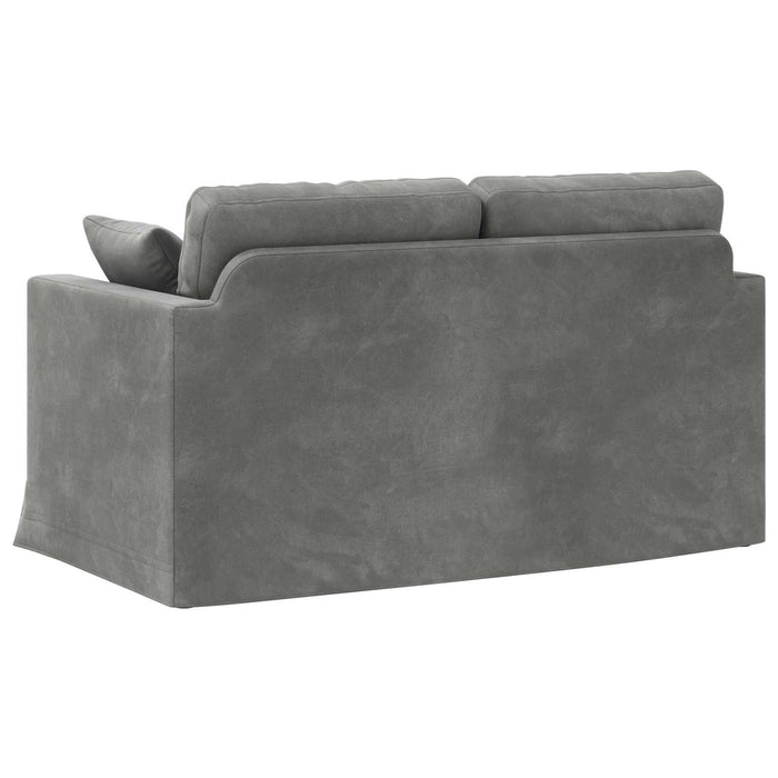 Canapea Gri închis 138 x 78 x 80 cm Catifea - WALTI WALTI