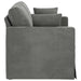 Canapea Gri închis 138 x 78 x 80 cm Catifea - WALTI WALTI