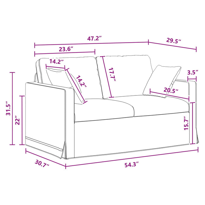 Canapea Gri închis 138 x 78 x 80 cm Catifea - WALTI WALTI