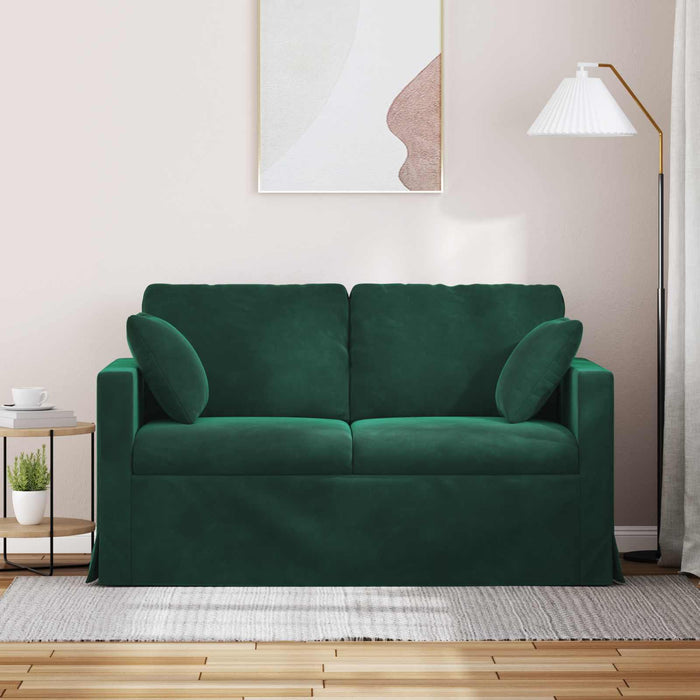 Canapea Verde închis 138 x 78 x 80 cm Catifea - WALTI WALTI