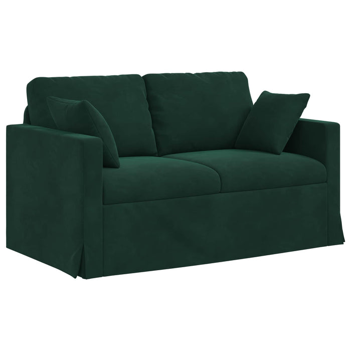 Canapea Verde închis 138 x 78 x 80 cm Catifea - WALTI WALTI