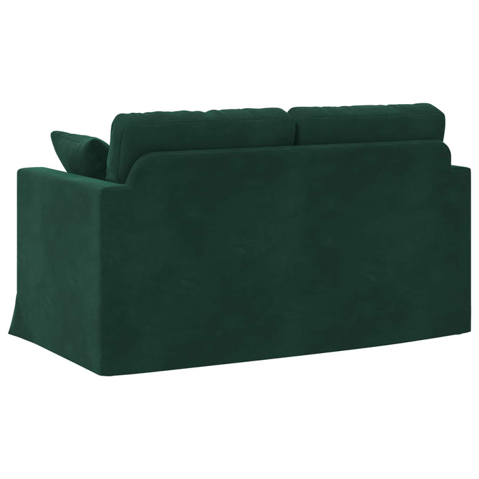 Canapea Verde închis 138 x 78 x 80 cm Catifea - WALTI WALTI
