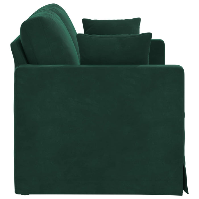Canapea Verde închis 138 x 78 x 80 cm Catifea - WALTI WALTI