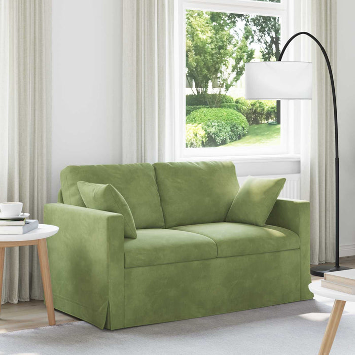 Canapea Verde deschis 138 x 78 x 80 cm Catifea - WALTI WALTI