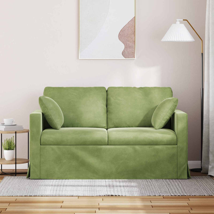 Canapea Verde deschis 138 x 78 x 80 cm Catifea - WALTI WALTI
