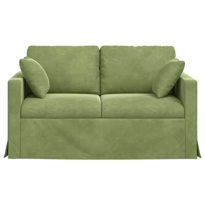 Canapea Verde deschis 138 x 78 x 80 cm Catifea - WALTI WALTI