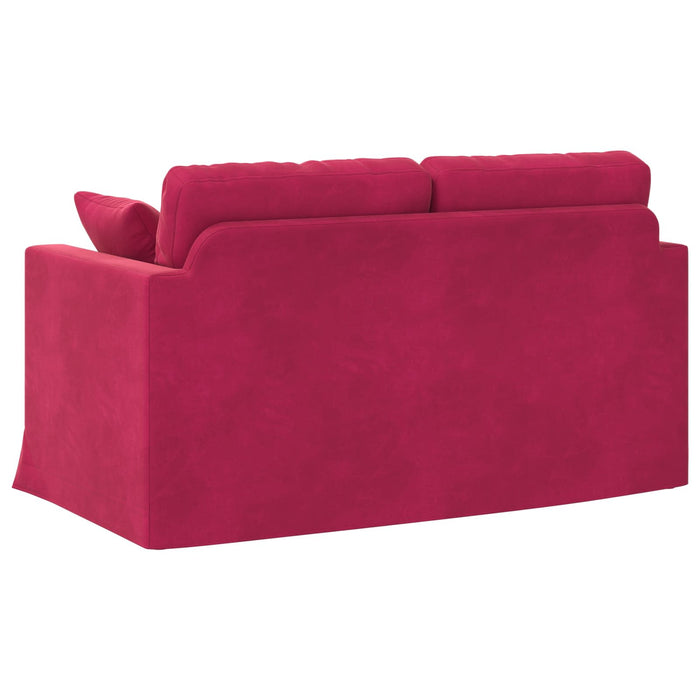 Canapea Roșu Vin 138 x 78 x 80 cm Catifea - WALTI WALTI
