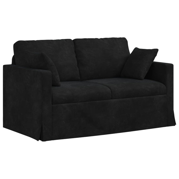 Canapea Negru 138 x 78 x 80 cm Catifea - WALTI WALTI