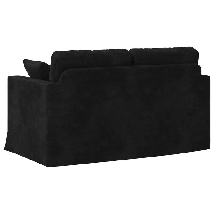 Canapea Negru 138 x 78 x 80 cm Catifea - WALTI WALTI