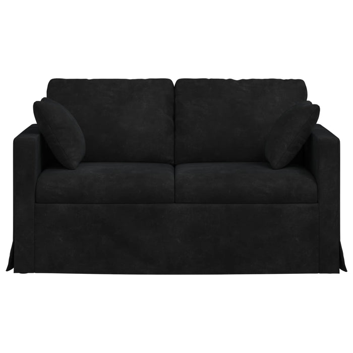 Canapea Negru 138 x 78 x 80 cm Catifea - WALTI WALTI
