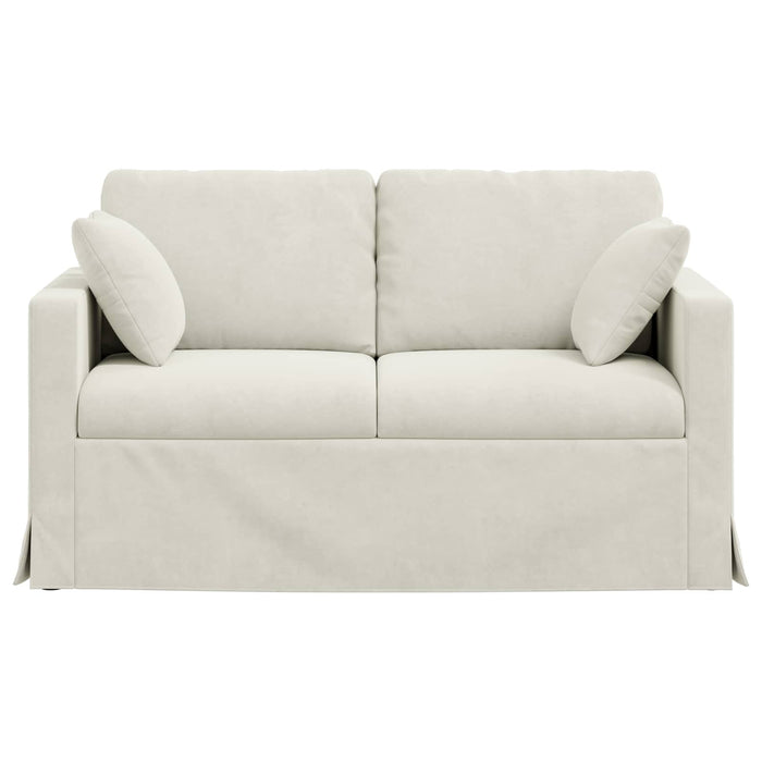 Canapea Crem 138 x 78 x 80 cm Catifea - WALTI WALTI