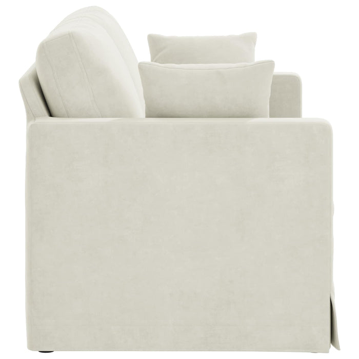 Canapea Crem 138 x 78 x 80 cm Catifea - WALTI WALTI
