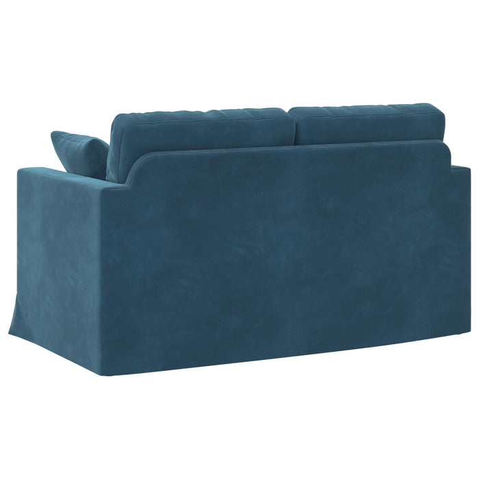 Canapea albastru 138 x 78 x 80 cm Catifea - WALTI WALTI