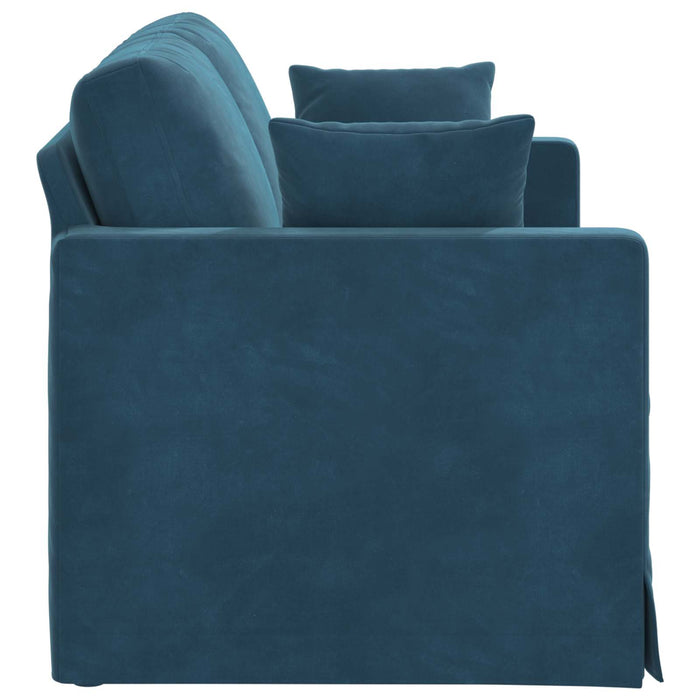 Canapea albastru 138 x 78 x 80 cm Catifea - WALTI WALTI