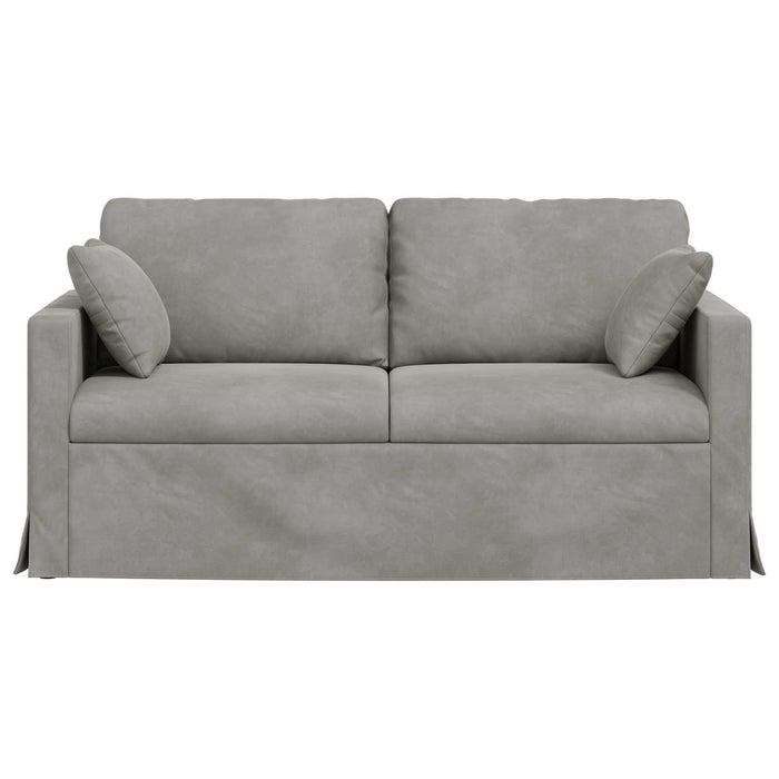 Canapea Gri deschis 158 x 78 x 80 cm Catifea - WALTI WALTI