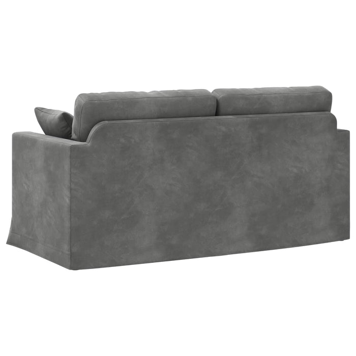 Canapea Gri închis 158 x 78 x 80 cm Catifea - WALTI WALTI