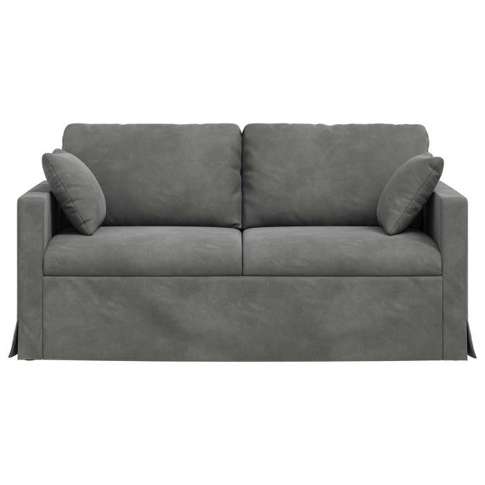 Canapea Gri închis 158 x 78 x 80 cm Catifea - WALTI WALTI