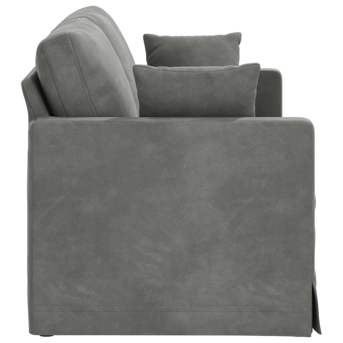 Canapea Gri închis 158 x 78 x 80 cm Catifea - WALTI WALTI
