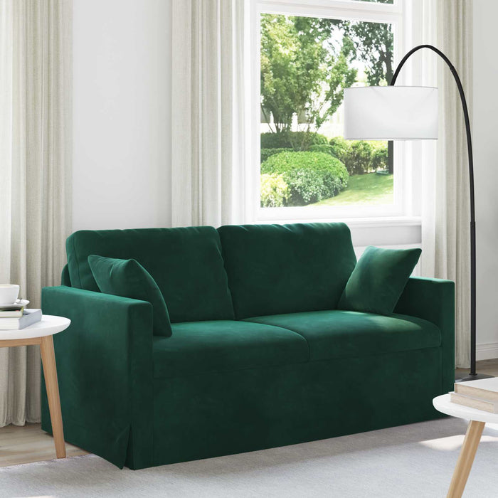 Canapea Verde închis 158 x 78 x 80 cm Catifea - WALTI WALTI
