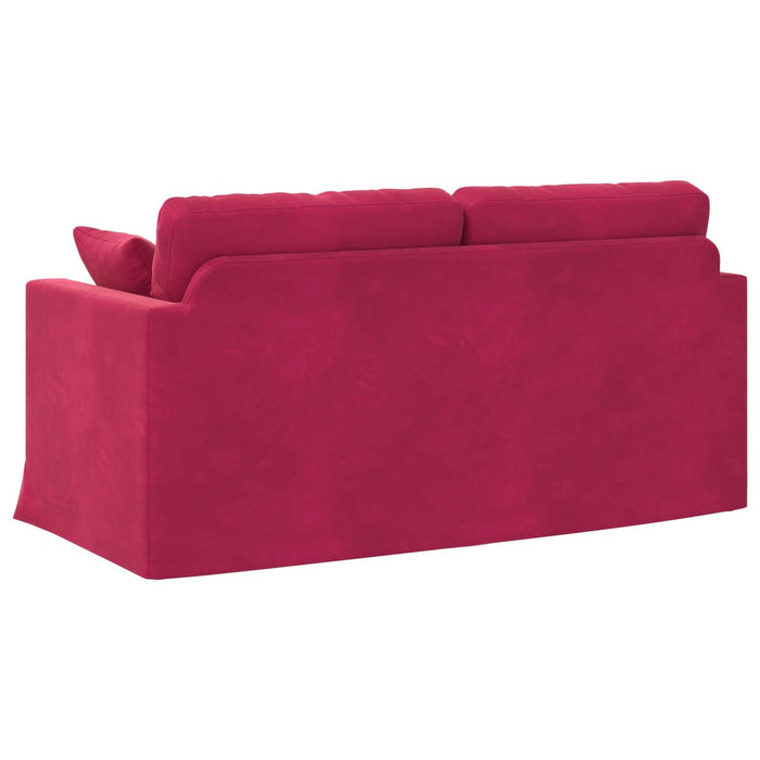 Canapea Roșu Vin 158 x 78 x 80 cm Catifea - WALTI WALTI