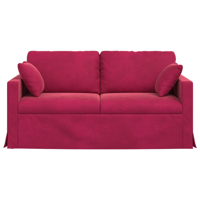 Canapea Roșu Vin 158 x 78 x 80 cm Catifea - WALTI WALTI