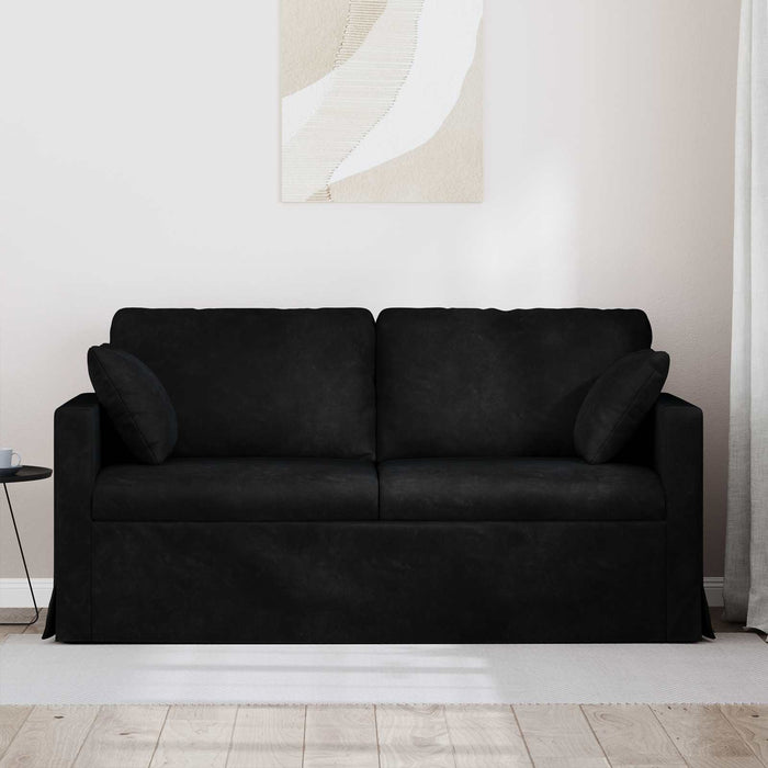 Canapea Negru 158 x 78 x 80 cm Catifea - WALTI WALTI