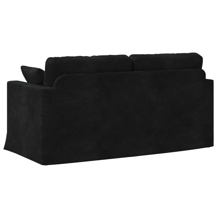 Canapea Negru 158 x 78 x 80 cm Catifea - WALTI WALTI