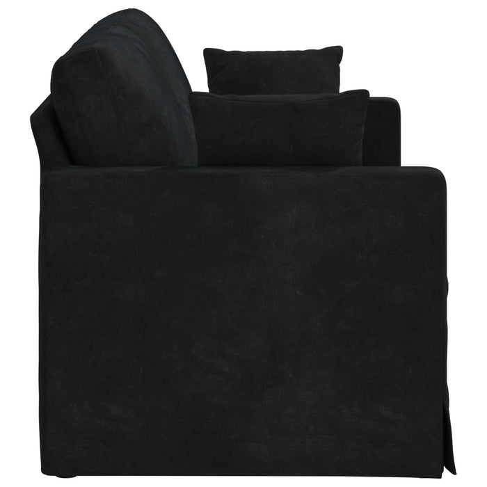 Canapea Negru 158 x 78 x 80 cm Catifea - WALTI WALTI