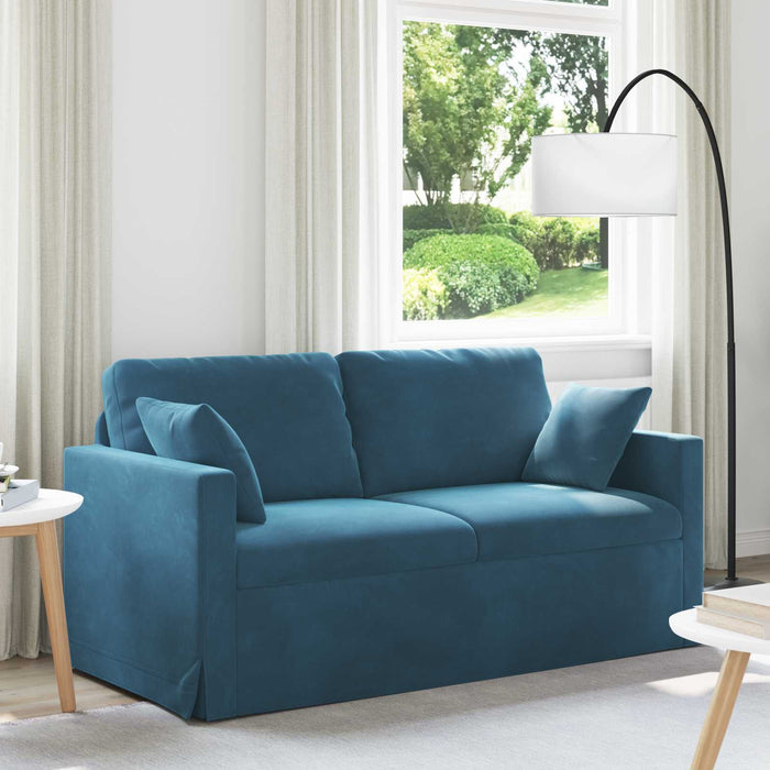 Canapea albastru 158 x 78 x 80 cm Catifea - WALTI WALTI