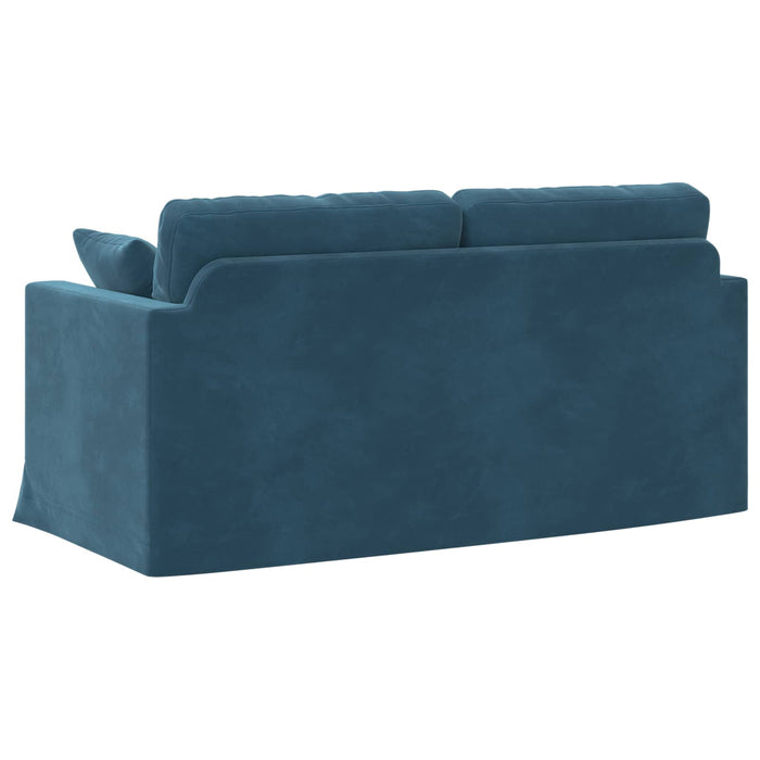 Canapea albastru 158 x 78 x 80 cm Catifea - WALTI WALTI