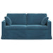 Canapea albastru 158 x 78 x 80 cm Catifea - WALTI WALTI