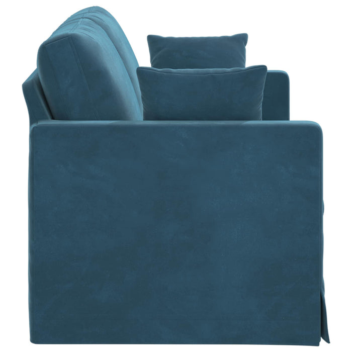 Canapea albastru 158 x 78 x 80 cm Catifea - WALTI WALTI
