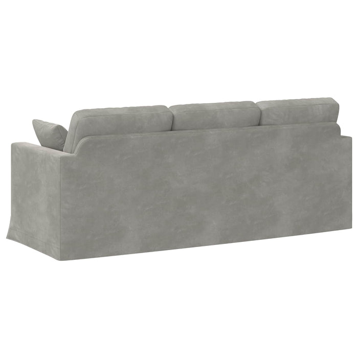 Canapea Gri deschis 198 x 78 x 80 cm Catifea - WALTI WALTI