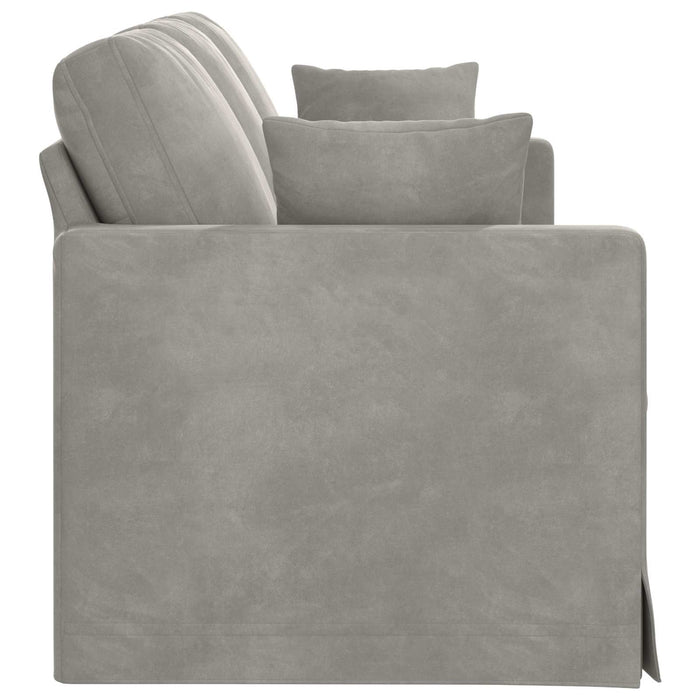 Canapea Gri deschis 198 x 78 x 80 cm Catifea - WALTI WALTI