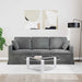 Canapea Gri închis 198 x 78 x 80 cm Catifea - WALTI WALTI