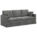 Canapea Gri închis 198 x 78 x 80 cm Catifea - WALTI WALTI