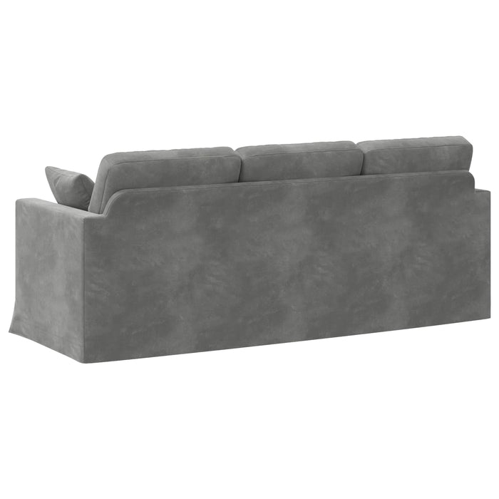 Canapea Gri închis 198 x 78 x 80 cm Catifea - WALTI WALTI