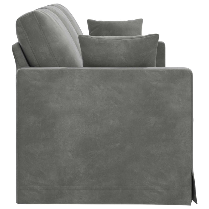 Canapea Gri închis 198 x 78 x 80 cm Catifea - WALTI WALTI
